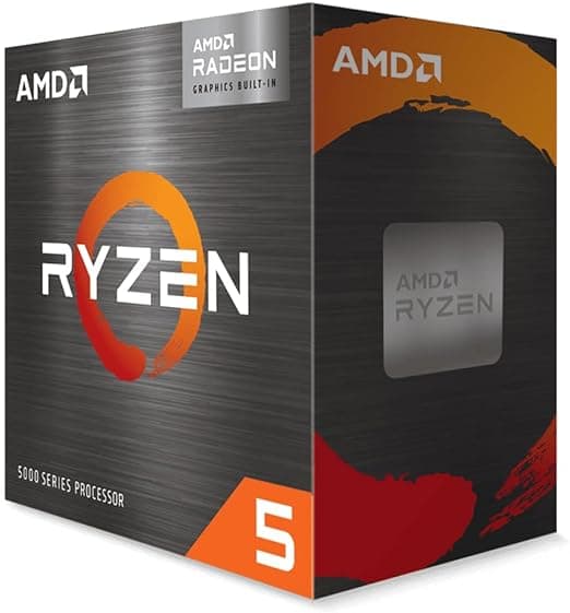 AMD Ryzensets 5 5600G processor (integrated Radeon Graphics, 6 Cores /12 Threads, 65W DTP, AM4 Socket, 19MB cache, up to 4.4 Ghz max boost, wraith stealth cooler)