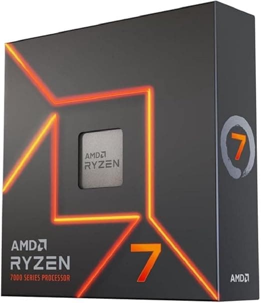 AMD Ryzen 7 7700X Desktop Processor, 8-Core/16-Thread, 40MB Cache, up to 5.4 GHz Max Boost