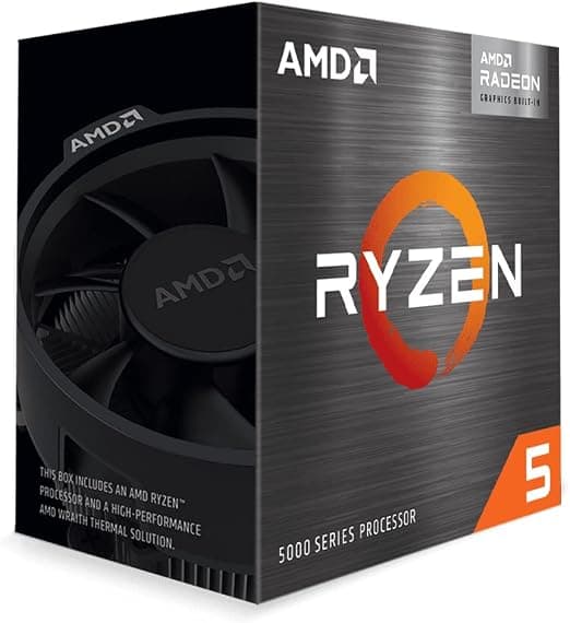 AMD Ryzensets 5 5600G processor (integrated Radeon Graphics, 6 Cores /12 Threads, 65W DTP, AM4 Socket, 19MB cache, up to 4.4 Ghz max boost, wraith stealth cooler) 2
