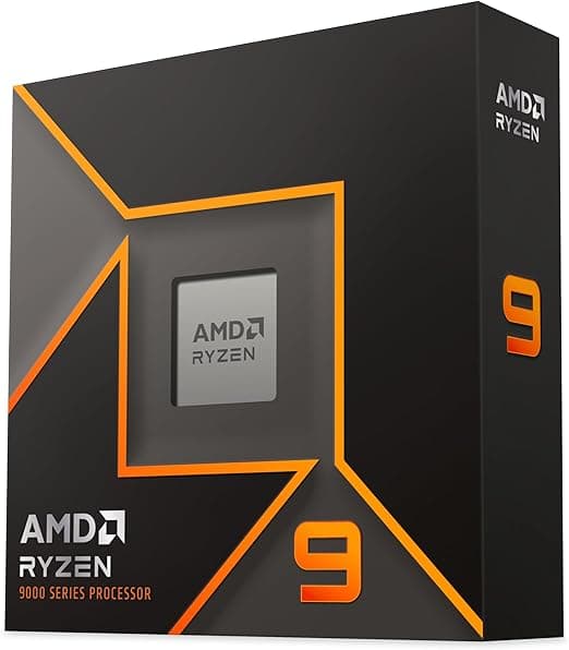 AMD Ryzen 9 9900X Processor (Integrated Graphics Radeon, 12 Cores/24 Threads, 120W TDP, Socket AM5, Cache 76MB, Up to 5.6GHz Frequency Boost, No Fan)