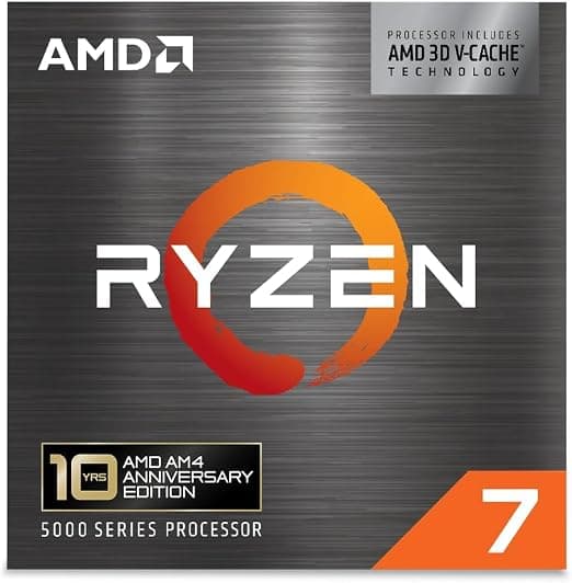 AMD Ryzen 7 5800X3D 10th Anniversary Edition Desktop Processor for Socket AM4 & DDR4 2