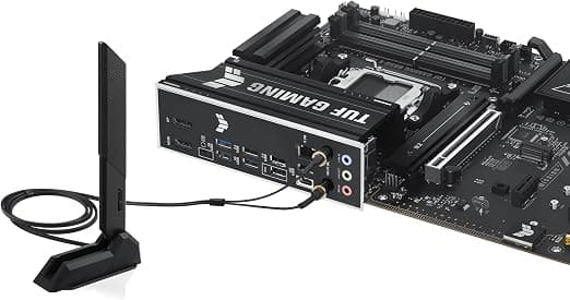 ASUS TUF Gaming B850-E WiFi, AMD ATX Motherboard, 8+2+1 Power Stages, DDR5 Slot, PCIe 5.0 Ready, 3 M.2 Slots, WiFi 6E, Ethernet Realtek 2.5Gb, USB-C 20Gbps, BIOS Flashback and Aura Sync 3
