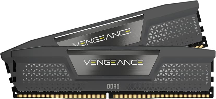 Corsair Vengeance DDR5 RAM, 32 GB, 2 x 16 GB, 6000 MHz CL36, AMD Expo iCUE Compatible, Desktop Memory, Grey, Model CMK32GX5M2E6000Z36