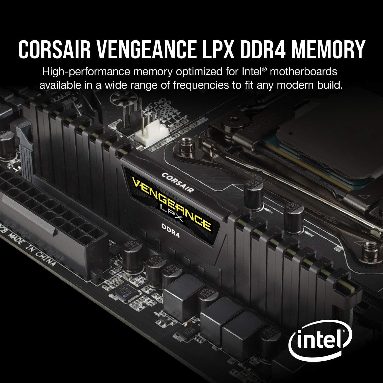 Corsair VENGEANCE LPX DDR4 RAM 32GB (2x16GB) 3200MHz CL16 Intel XMP 2.0 Computer Memory - Black (CMK32GX4M2E3200C16) 2