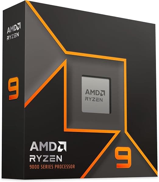 AMD Ryzen 9 9900X Processor (Integrated Graphics Radeon, 12 Cores/24 Threads, 120W TDP, Socket AM5, Cache 76MB, Up to 5.6GHz Frequency Boost, No Fan) 2
