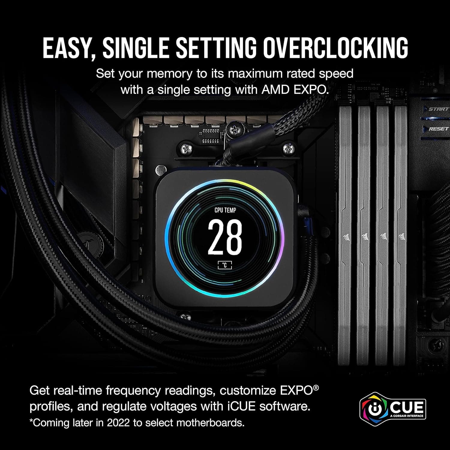 Corsair Vengeance DDR5 RAM, 32 GB, 2 x 16 GB, 6000 MHz CL36, AMD Expo iCUE Compatible, Desktop Memory, Grey, Model CMK32GX5M2E6000Z36 2