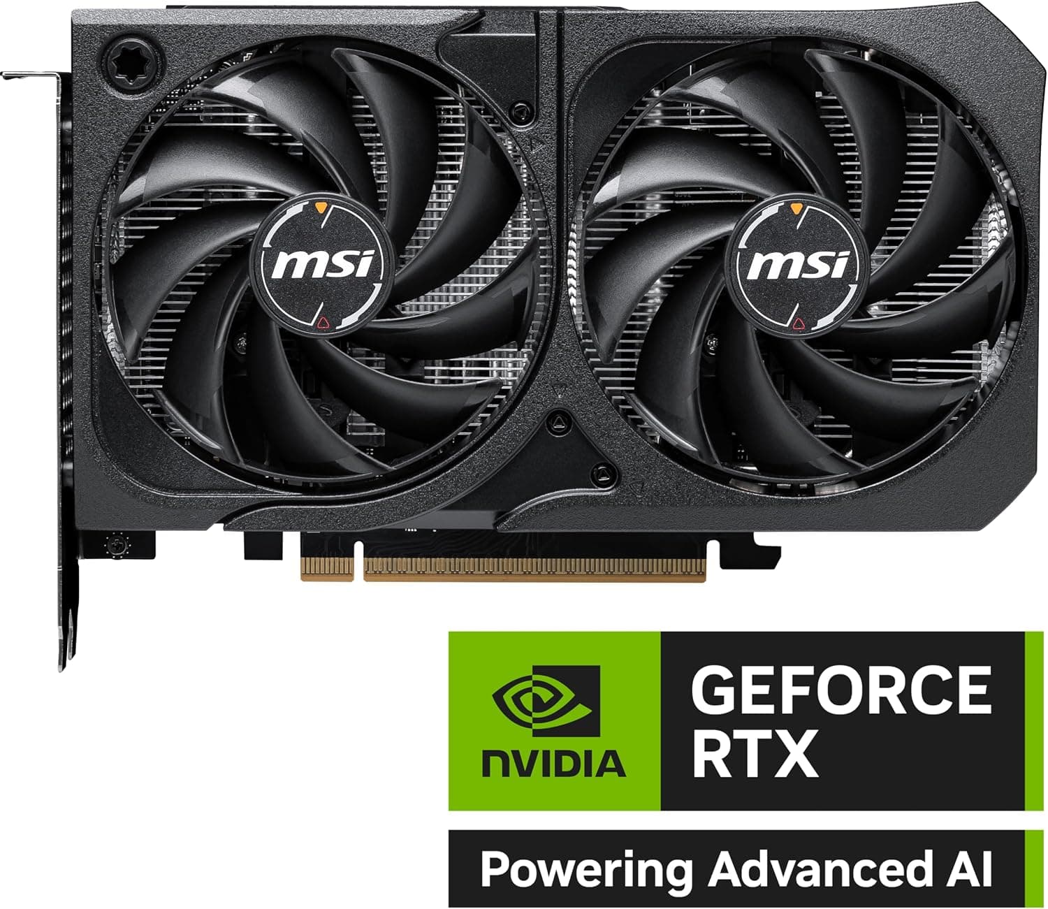 MSI GeForce RTX 5060 8G SHADOW 2X OC Graphics Card-8GB GDDR7 (28Gbps/128-bit), PCIe 5.0-HDMI, 3 x DisplayPort 2.1b 2